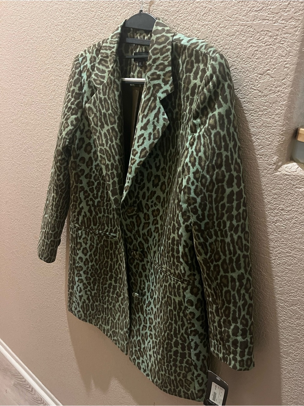 Vintage goth green cheetah jacket NWT